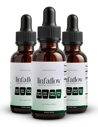 Three Linfaflow bottles